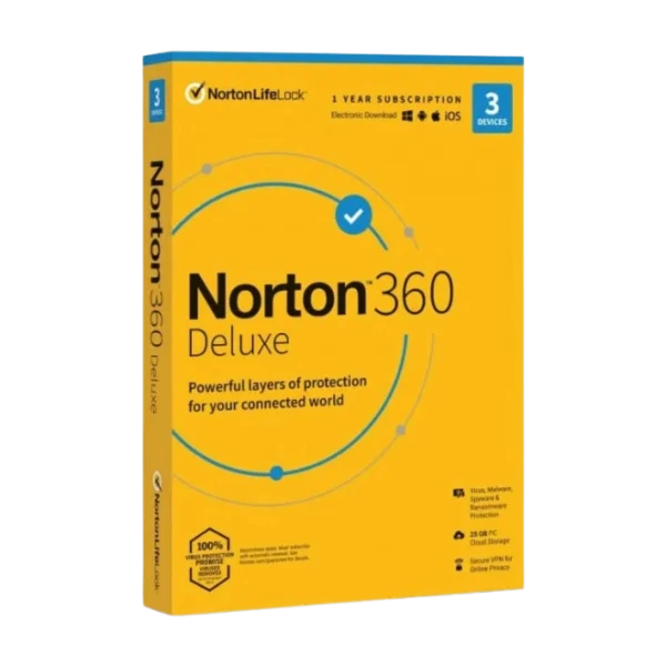 Norton Security 360 Deluxe - 3 zařízení 1 rok
